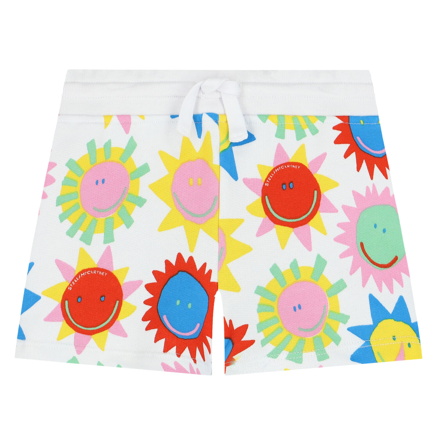 Younger Girls White Sun Shorts, 1, hi-res image number null